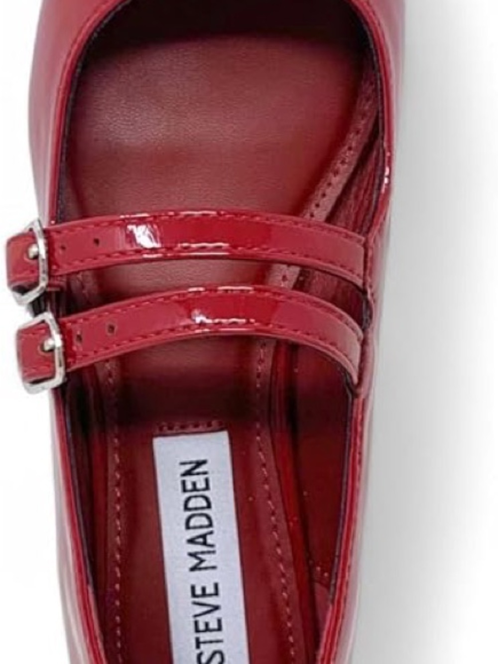 Steve Madden Kids Red Patent Double-Strap Mary Jane Shoes